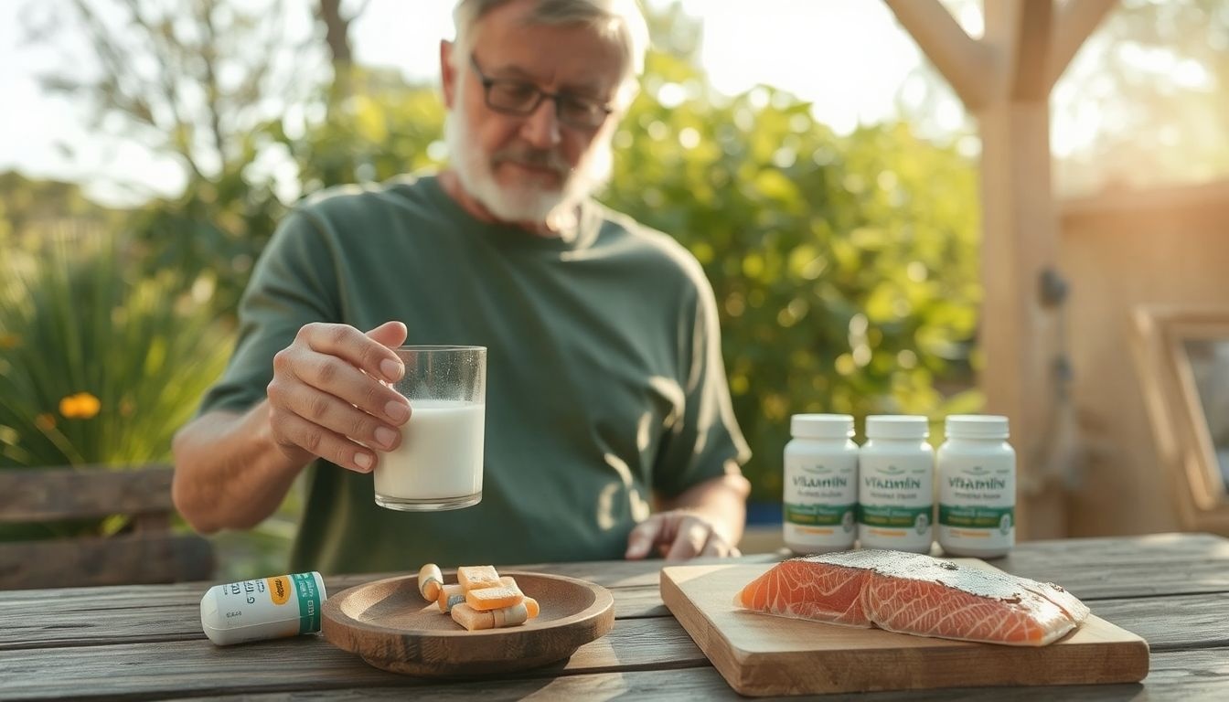 A D-vitamin növeli a kalcium felszívódást, megelőzve csontritkulást.