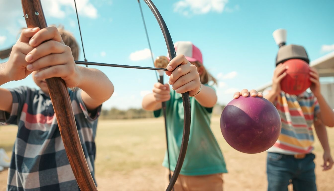 Az íjászat, golf és bowling fejlesztik a gyerekek finommotorikáját.