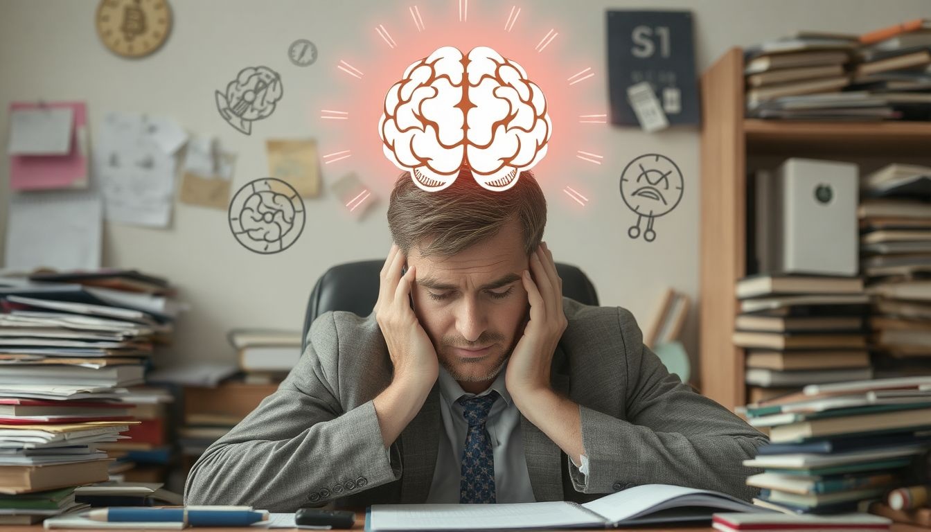 A krónikus stressz csökkenti az agy memória- és koncentrációképességét.