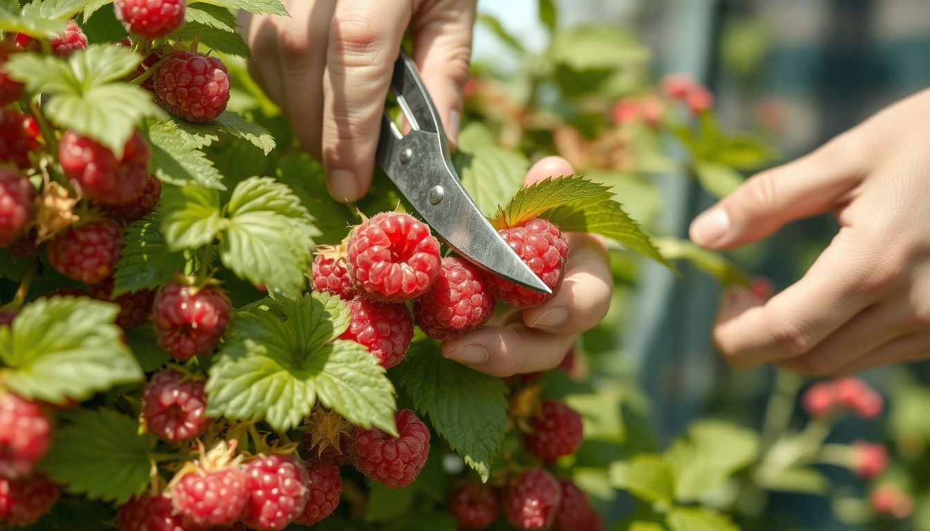A nyári málnát kora tavasszal célszerű visszavágni.