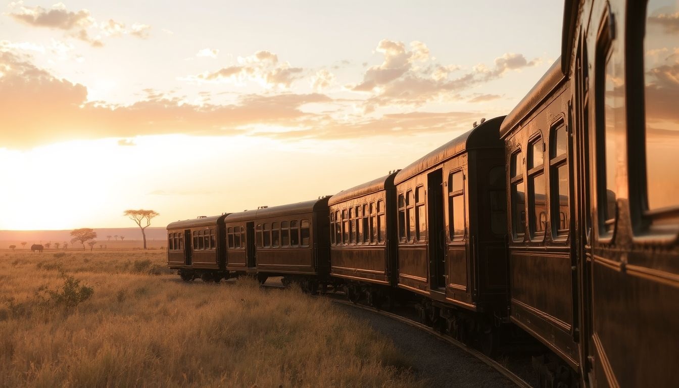 A Rovos Rail luxusa Afrika varázslatos tájain tárul fel.