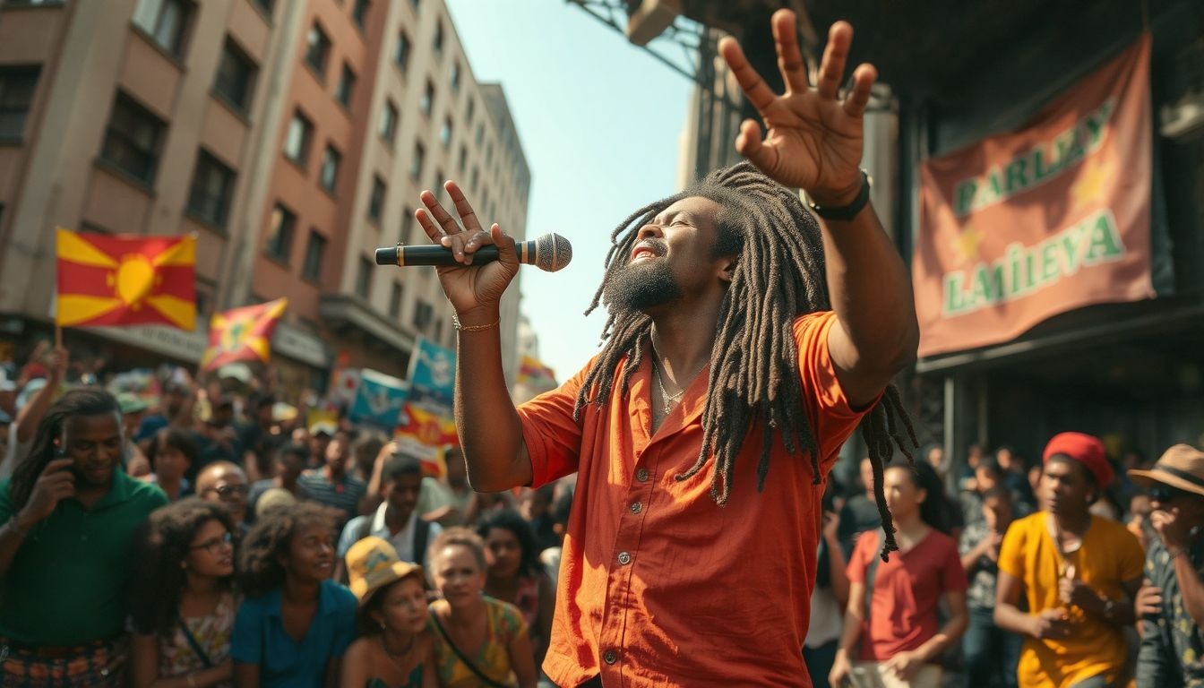 Bob Marley reggae zenéje a béke és egyenlőség üzenetét hordozza.