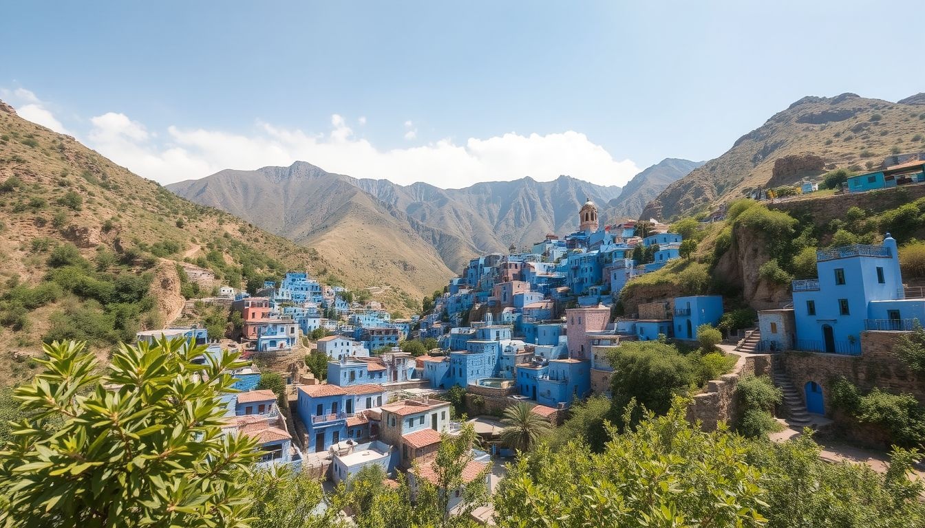 Chefchaouen kék házai a Rif-hegység varázslatos ékkövei.
