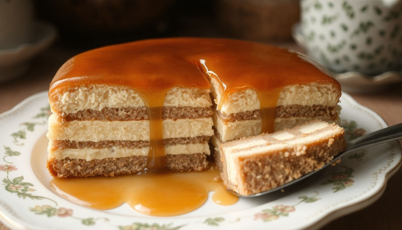 A Dobos torta karamellrétege eredetileg a szeletek rögzítését szolgálta.