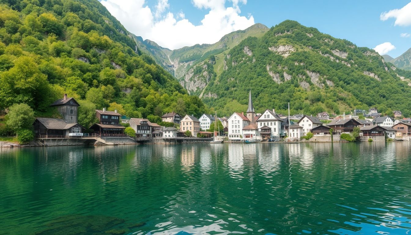 Hallstatt a világ egyik legrégebbi sóbányász települése.