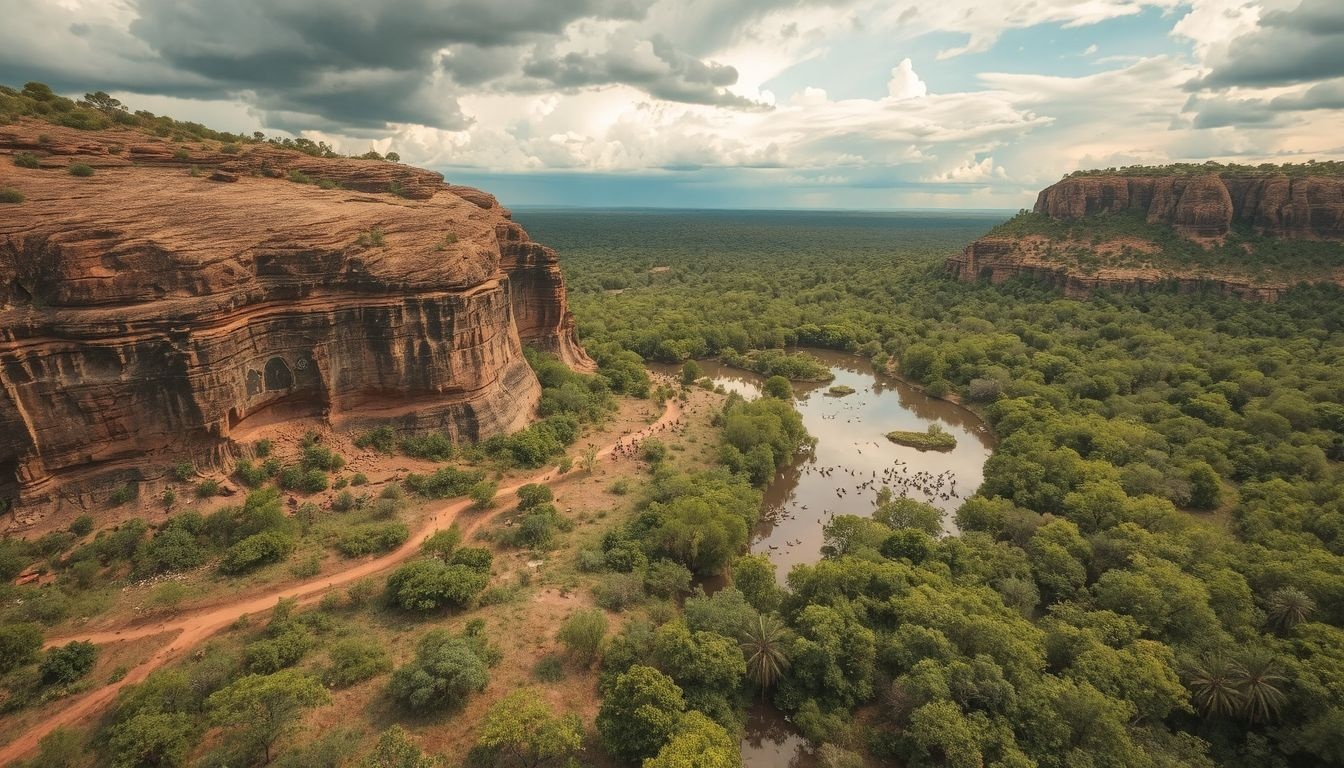 A Kakadu Nemzeti Parkban ősi sziklarajzok és gazdag biodiverzitás találkozik.