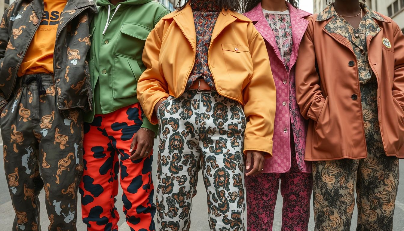 A streetwear színek és minták kifejezik egyéni stílusod.