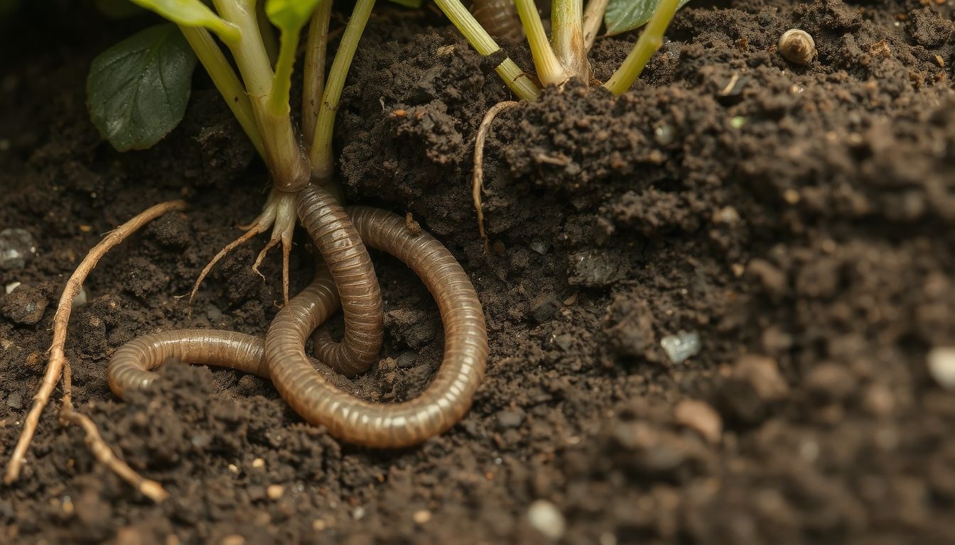 A giliszták járatai javítják a talaj vízelvezetését és levegőzését.