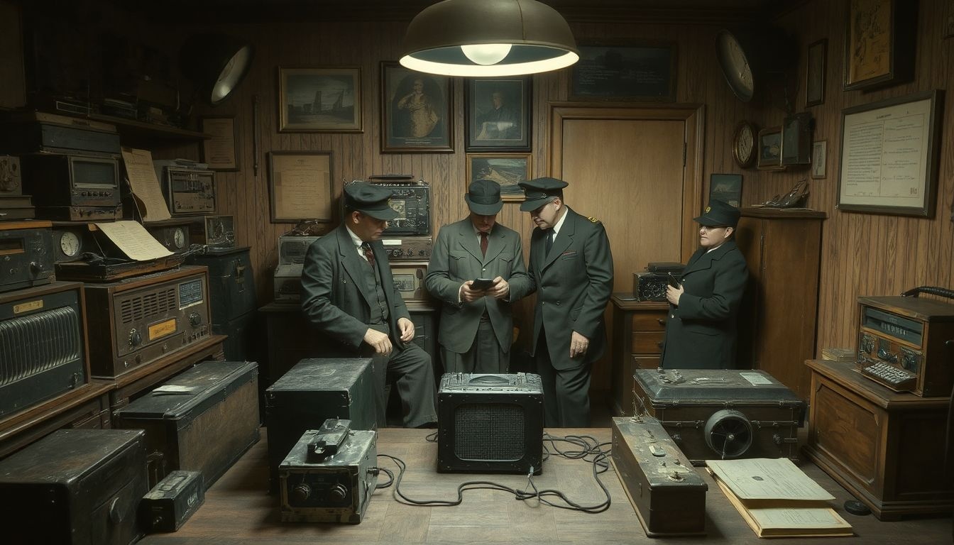 A két világháború között radiojelekkel zajlott a titkos kommunikáció.