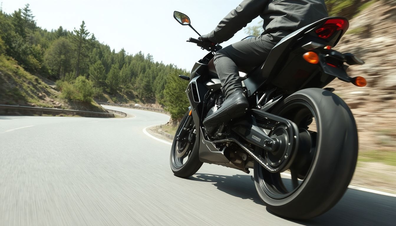 A motorfék segít stabil sebességet tartani lejtmenetben, féket kímélve.