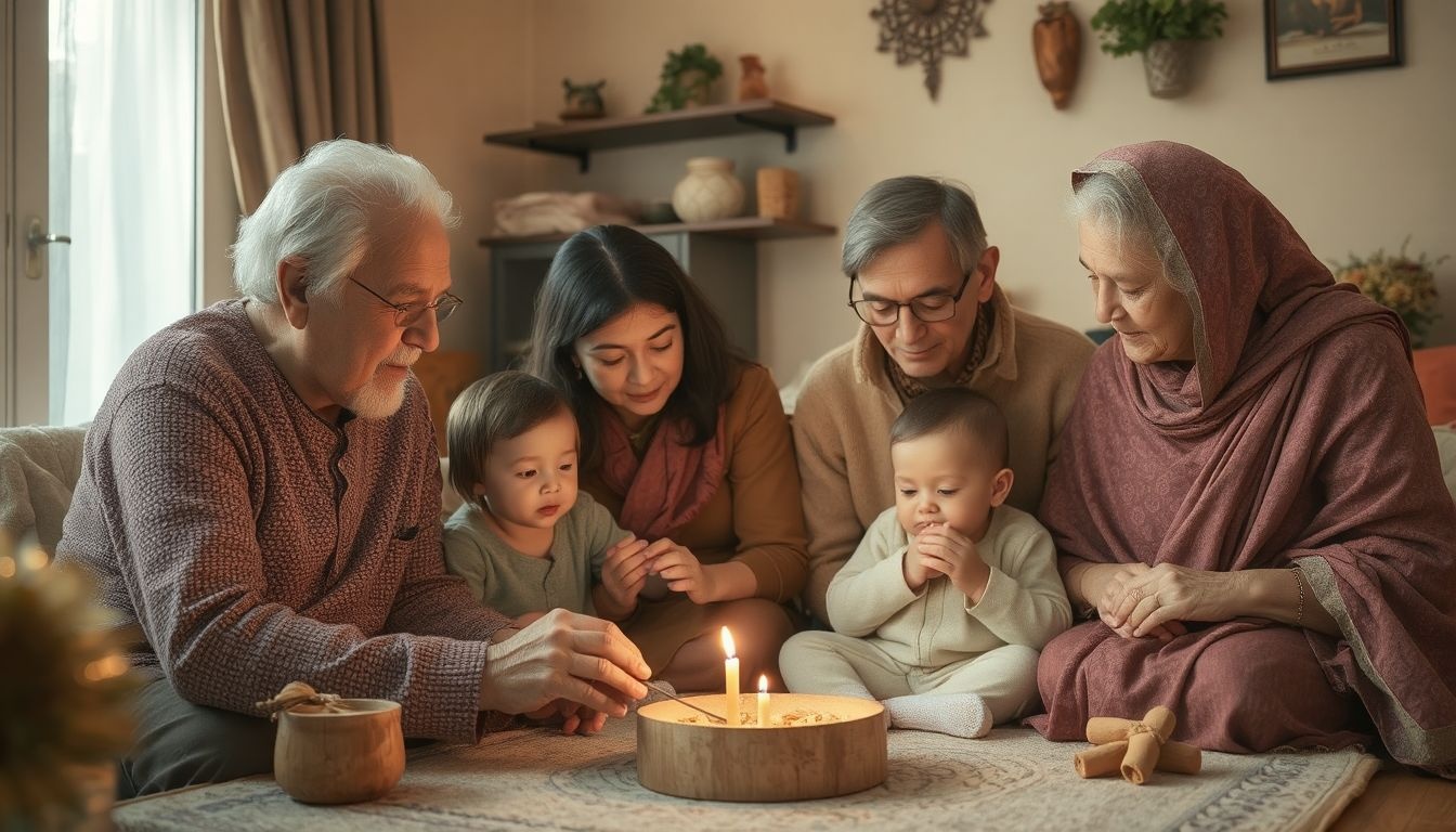 A rítusok erősítik a családi kötelékeket és identitást.