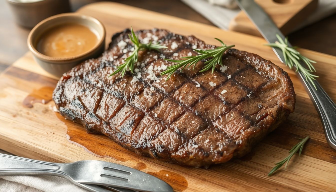 A steak pihenése fokozza a szaftosságot és ízélményt.