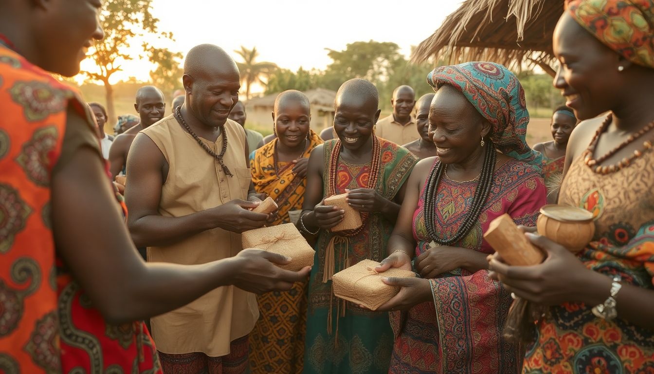 Afrikában a közösségi ajándékozás erősíti a társadalmi kötelékeket.