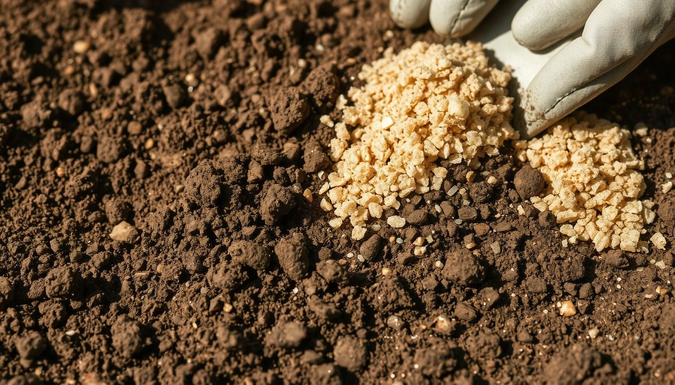A homok és perlit jelentősen javítja az agyagos talaj vízelvezetését.