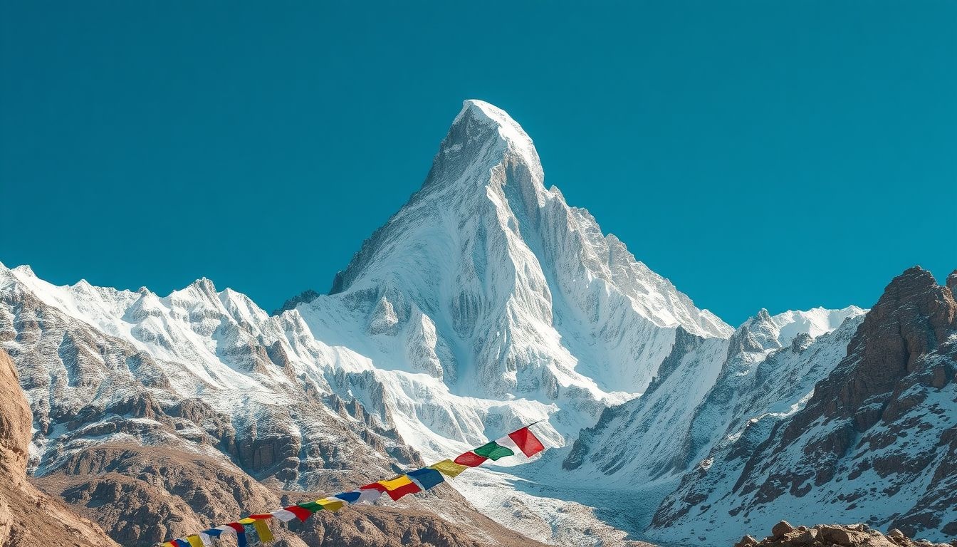 Az Ama Dablam Nepálban a világ egyik legszebb csúcsa.
