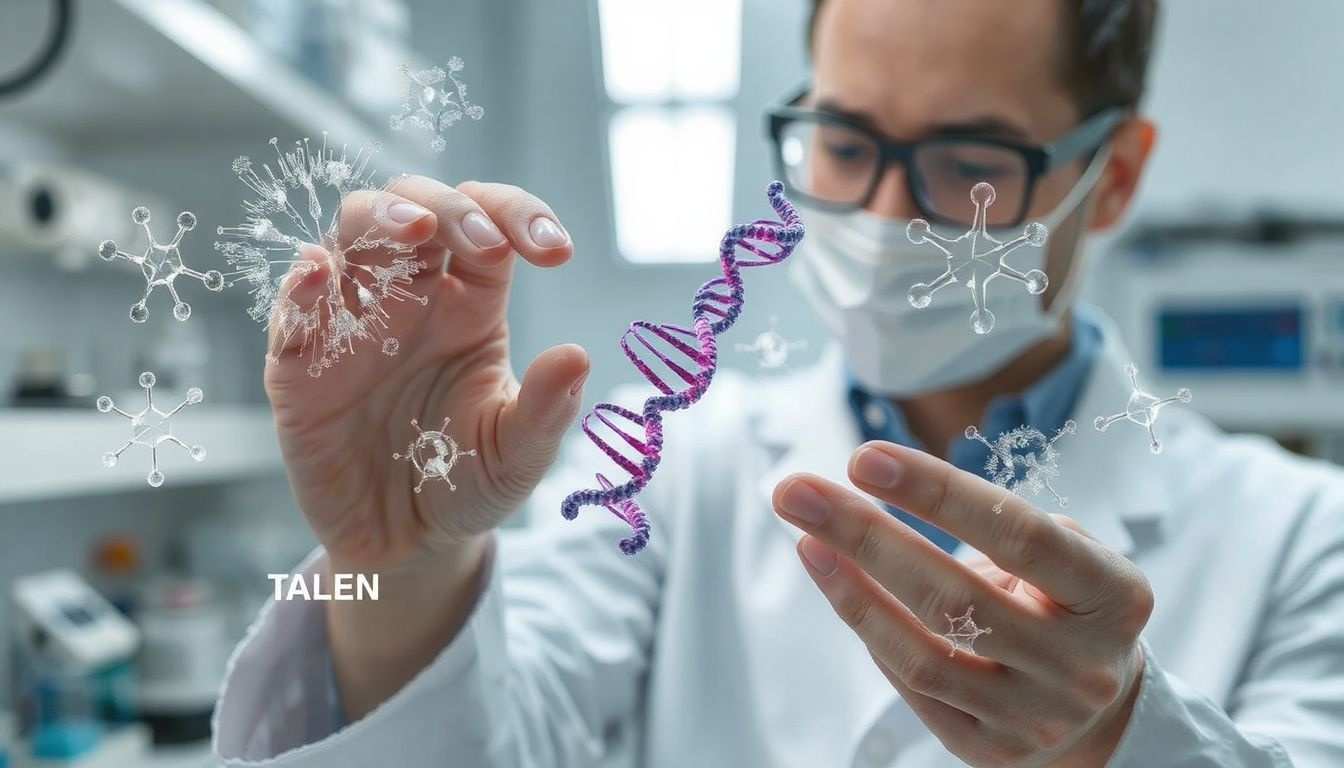 TALEN és ZFN precíz alternatívák a CRISPR génszerkesztéshez.