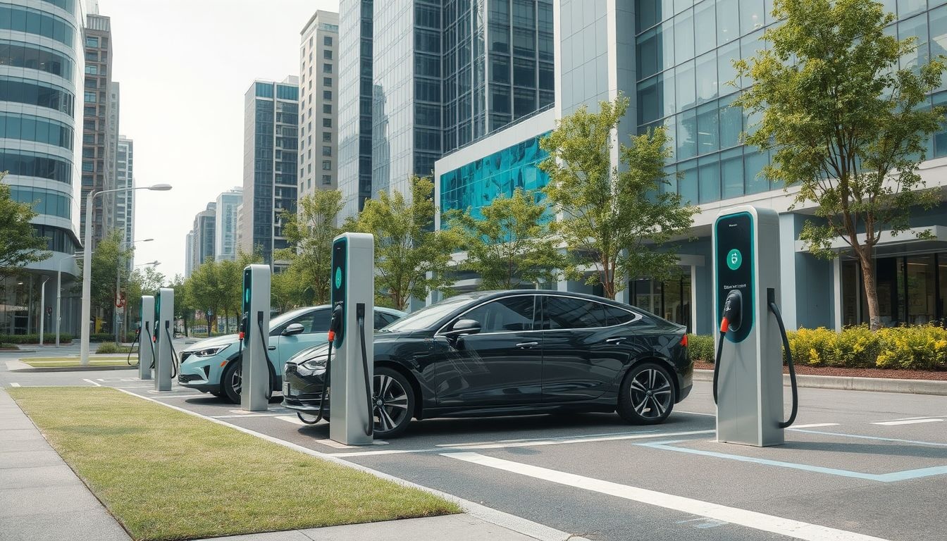 Az elektromos autók töltőhálózata valós idejű adatvezérléssel optimalizált.