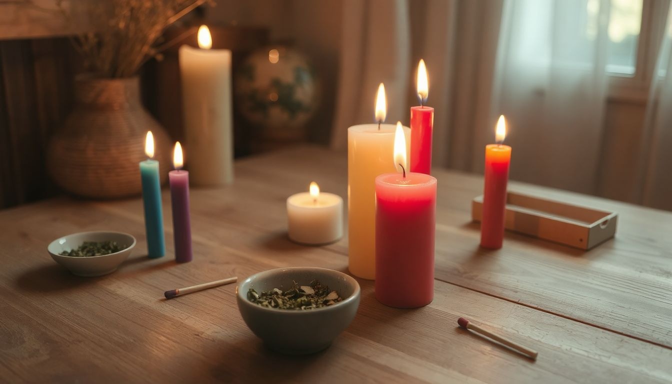 A gyertyamágia színei energiákat aktiválnak különböző szándékokra.