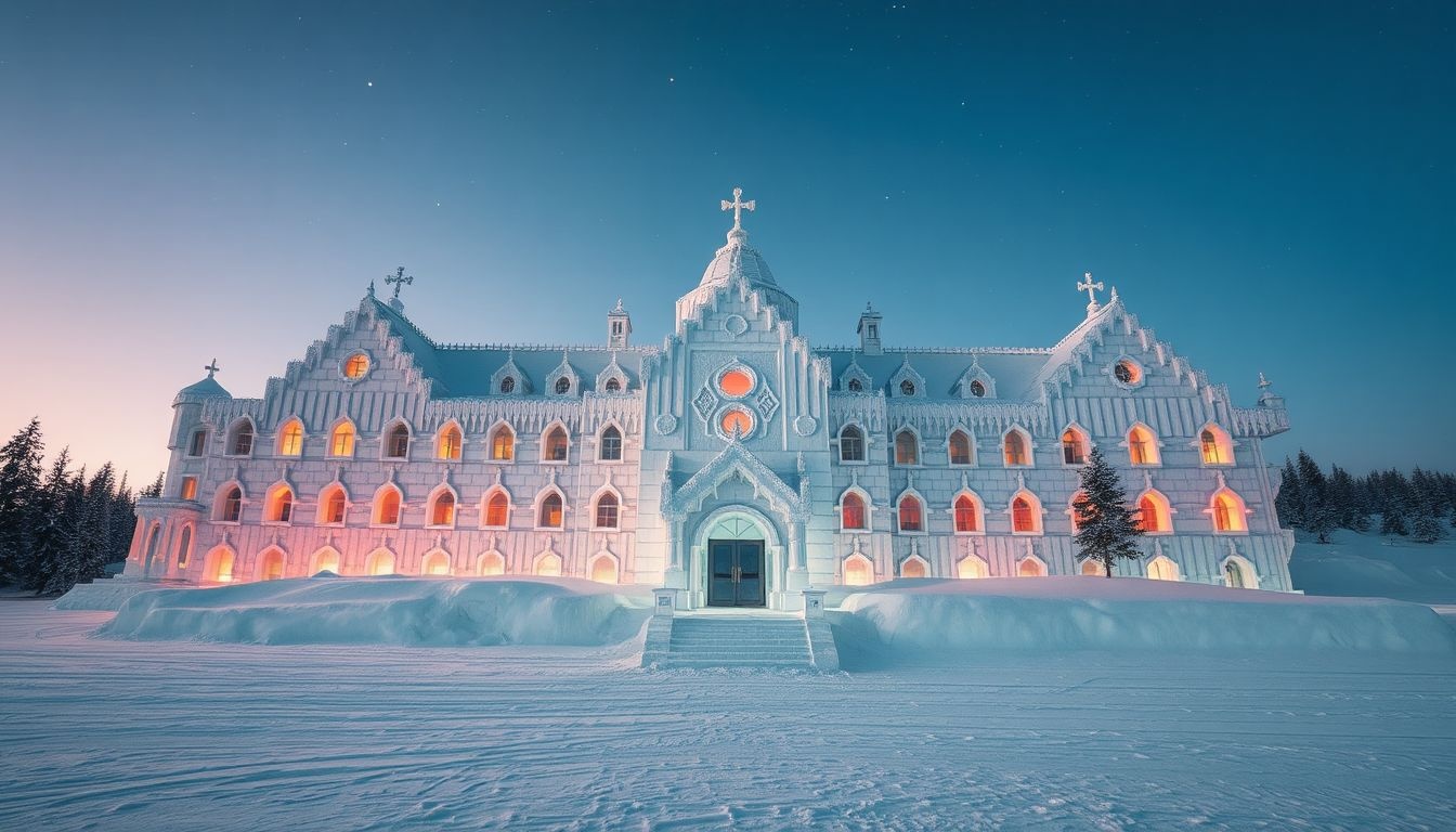 A Hotel de Glace évente újraépül teljesen jégből.