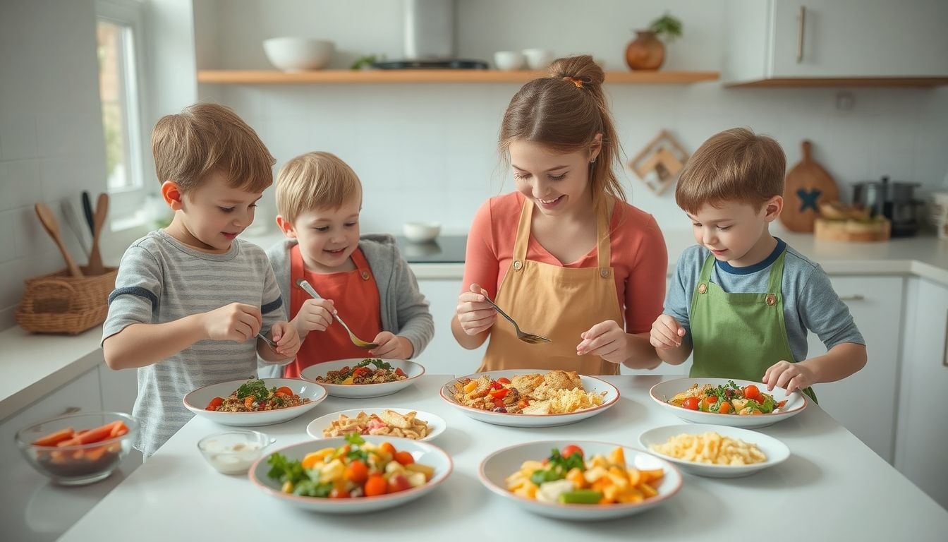A színes tálalás fejleszti a gyerekek kreatív gondolkodását.