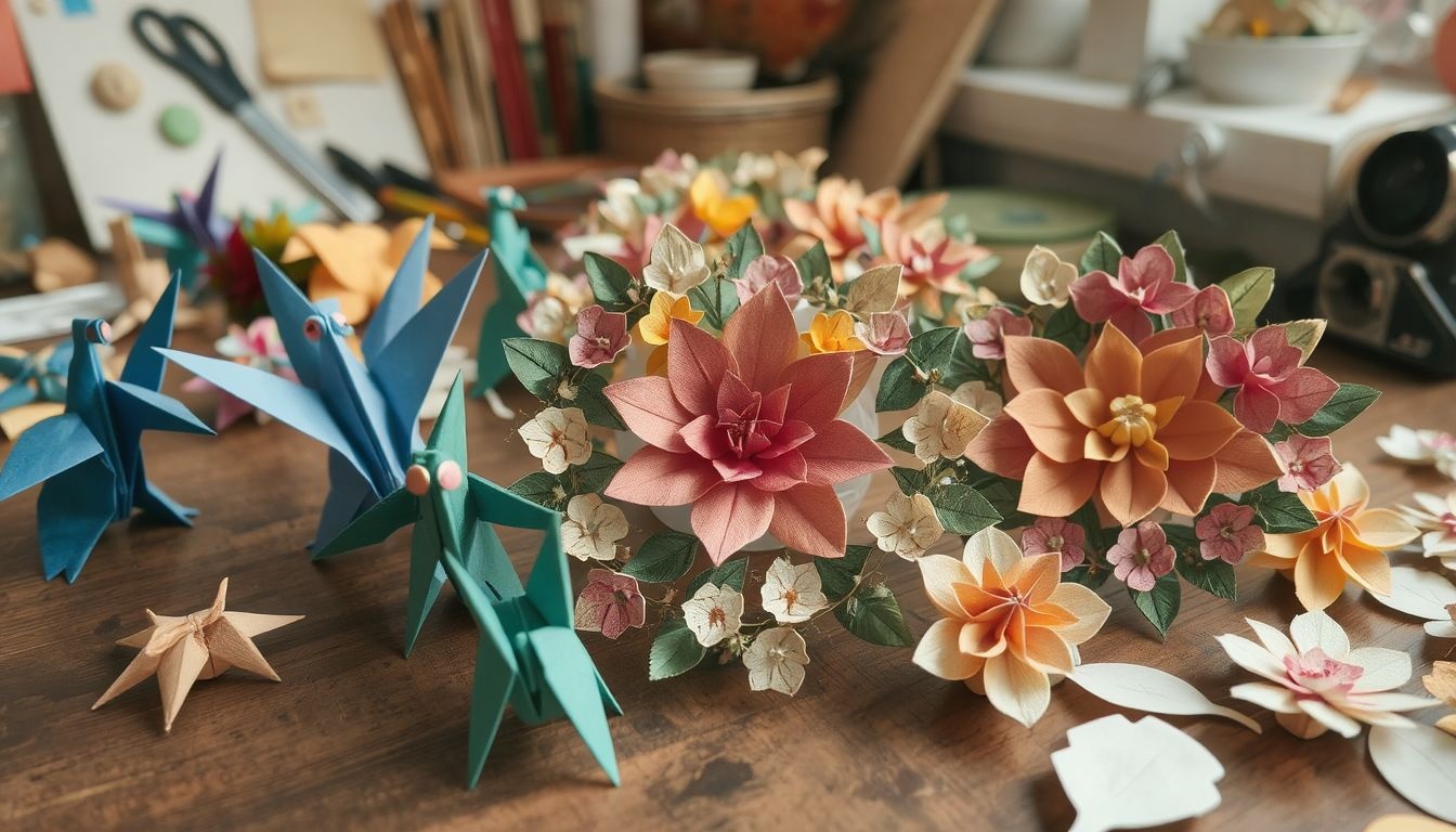 Az origami kreatív módja az újrahasznosított papír újjáélesztésének.