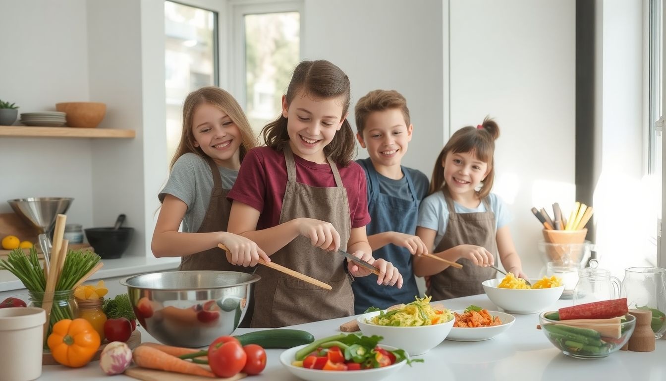 12+ éveseknek szóló receptek fejlesztik a kreatív főzőkészséget.