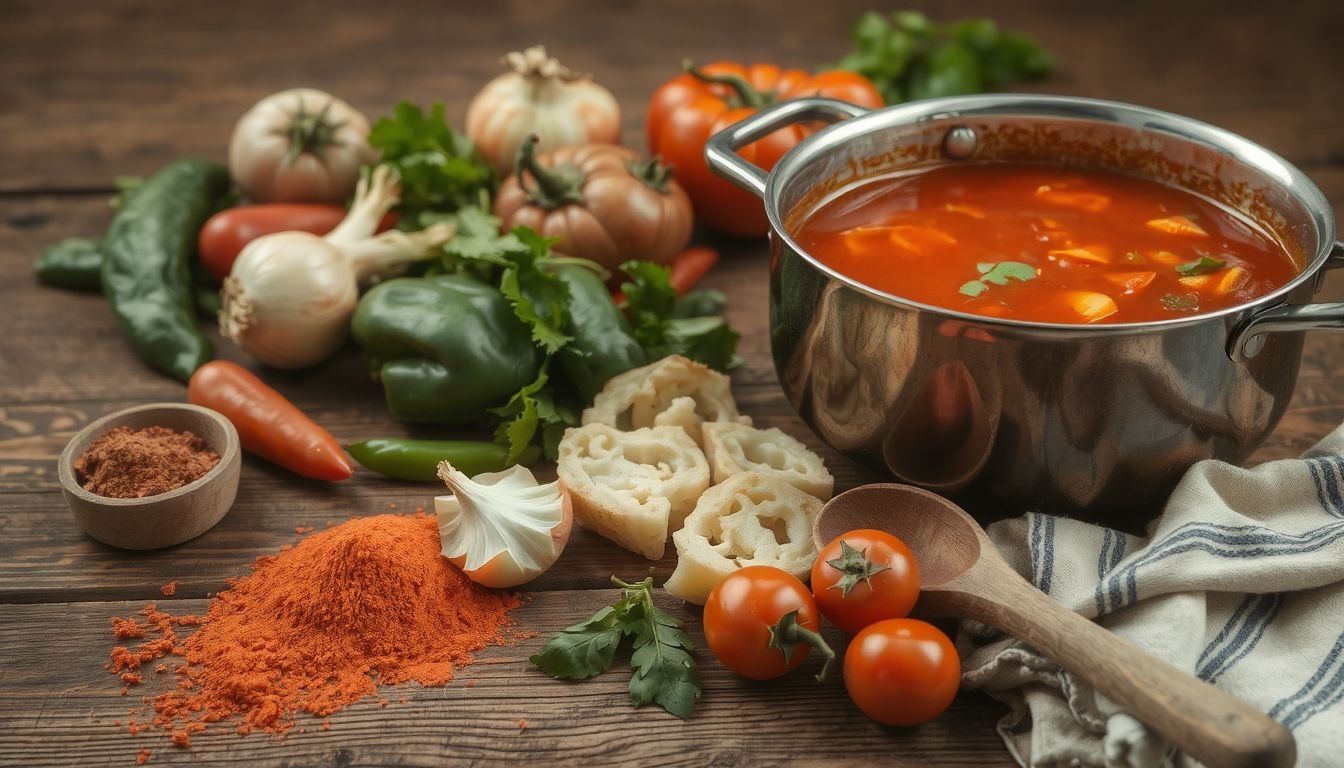 Használj friss paprikát a gazdag, autentikus ízért.
