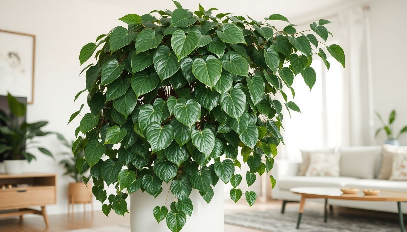 A szívlevelű filodendron gyorsan nő és leveleivel díszít.