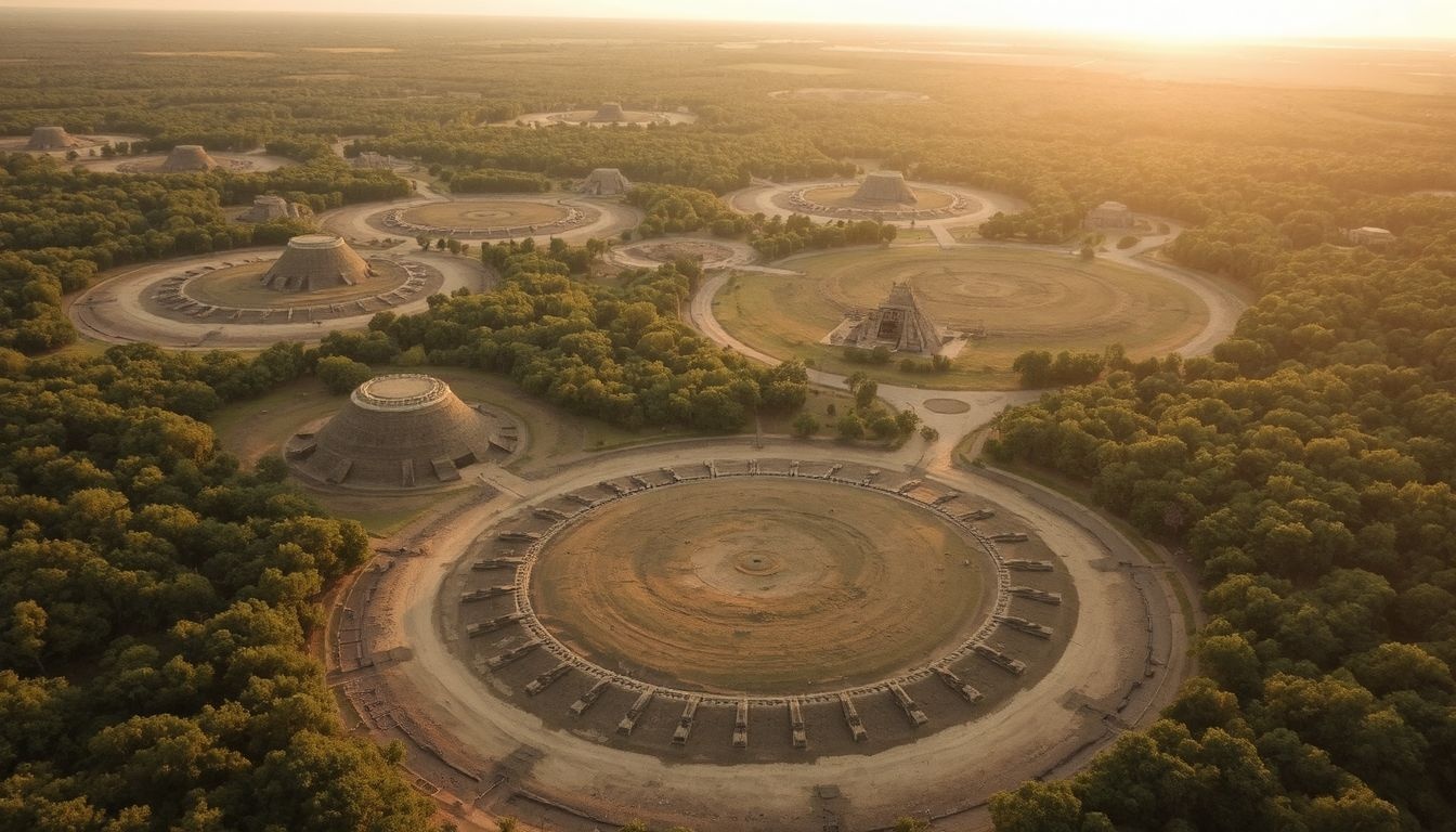 A Cahokia városa az ősi Észak-Amerika legnagyobb települése.