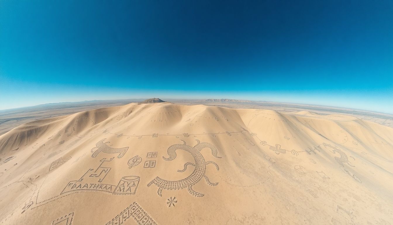 A Nazca-vonalakat csak légi nézetből lehet teljesen felismerni.
