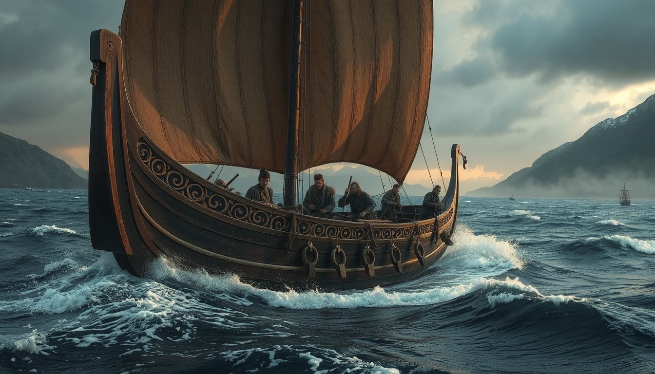 A viking hajók korszerű kormánylapátjukkal forradalmasították a tengeri navigációt.