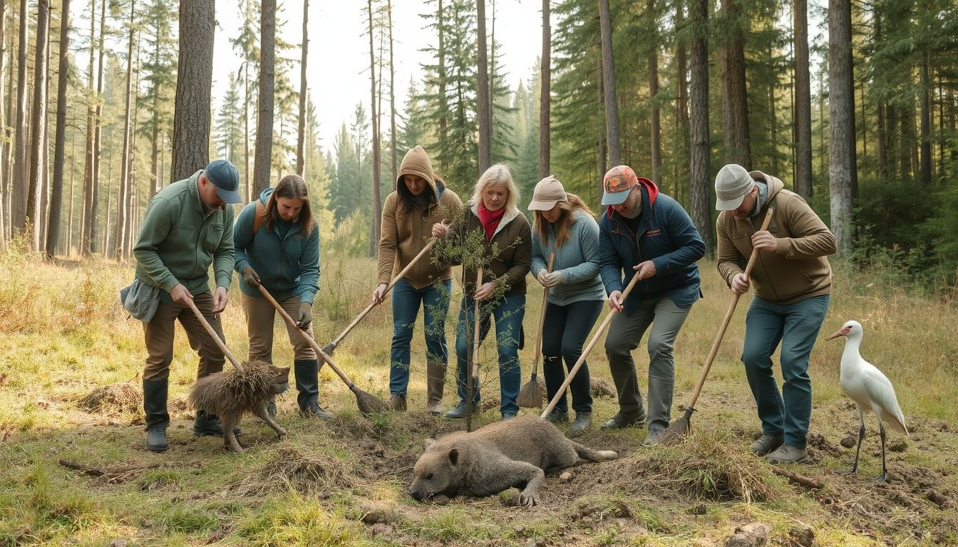 Az önkéntes munka kulcsfontosságú a természetvédelmi sikerhez.