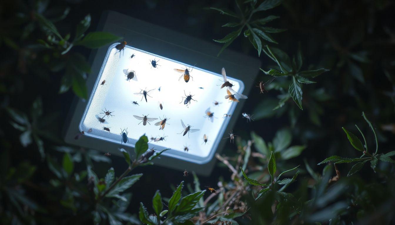 A fénycsapdák segítik az éjszakai rovarok pontos azonosítását.