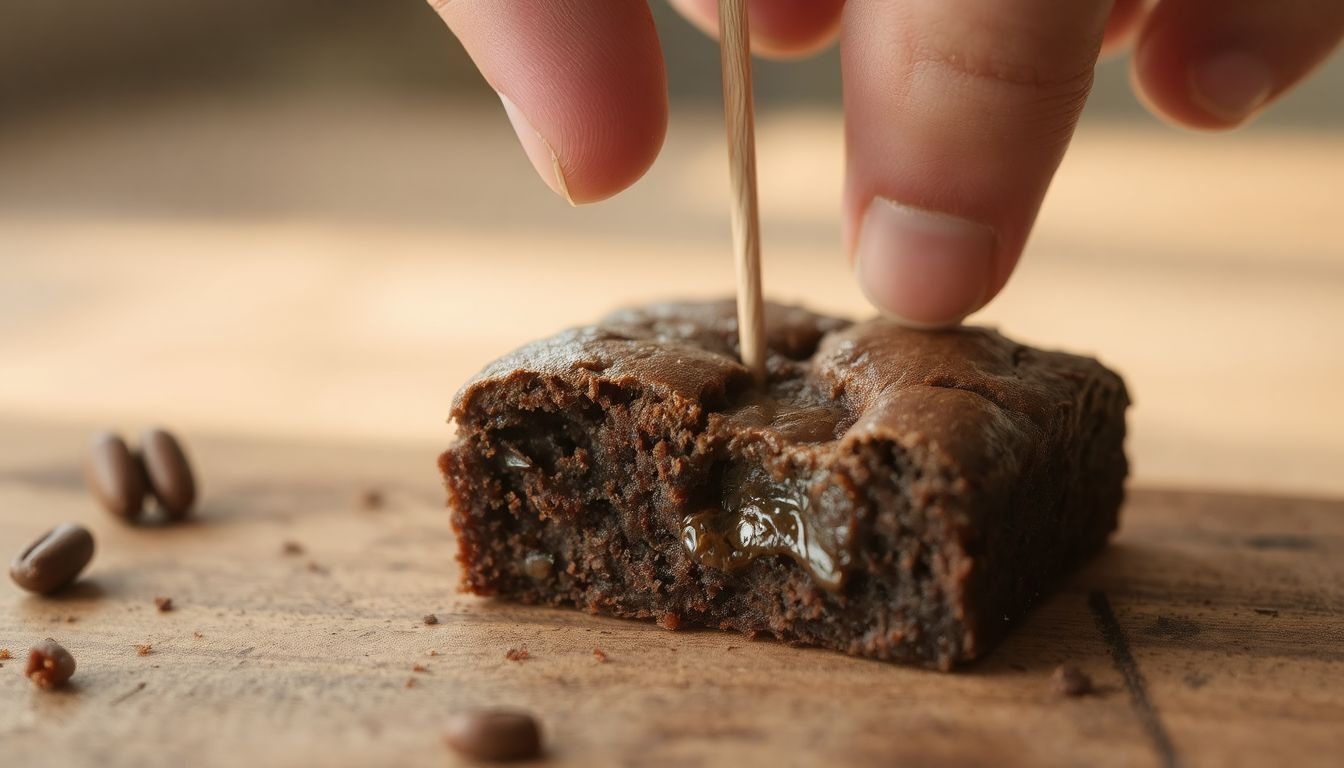 Fogpiszkáló szárazon jön ki, ha kész a brownie.