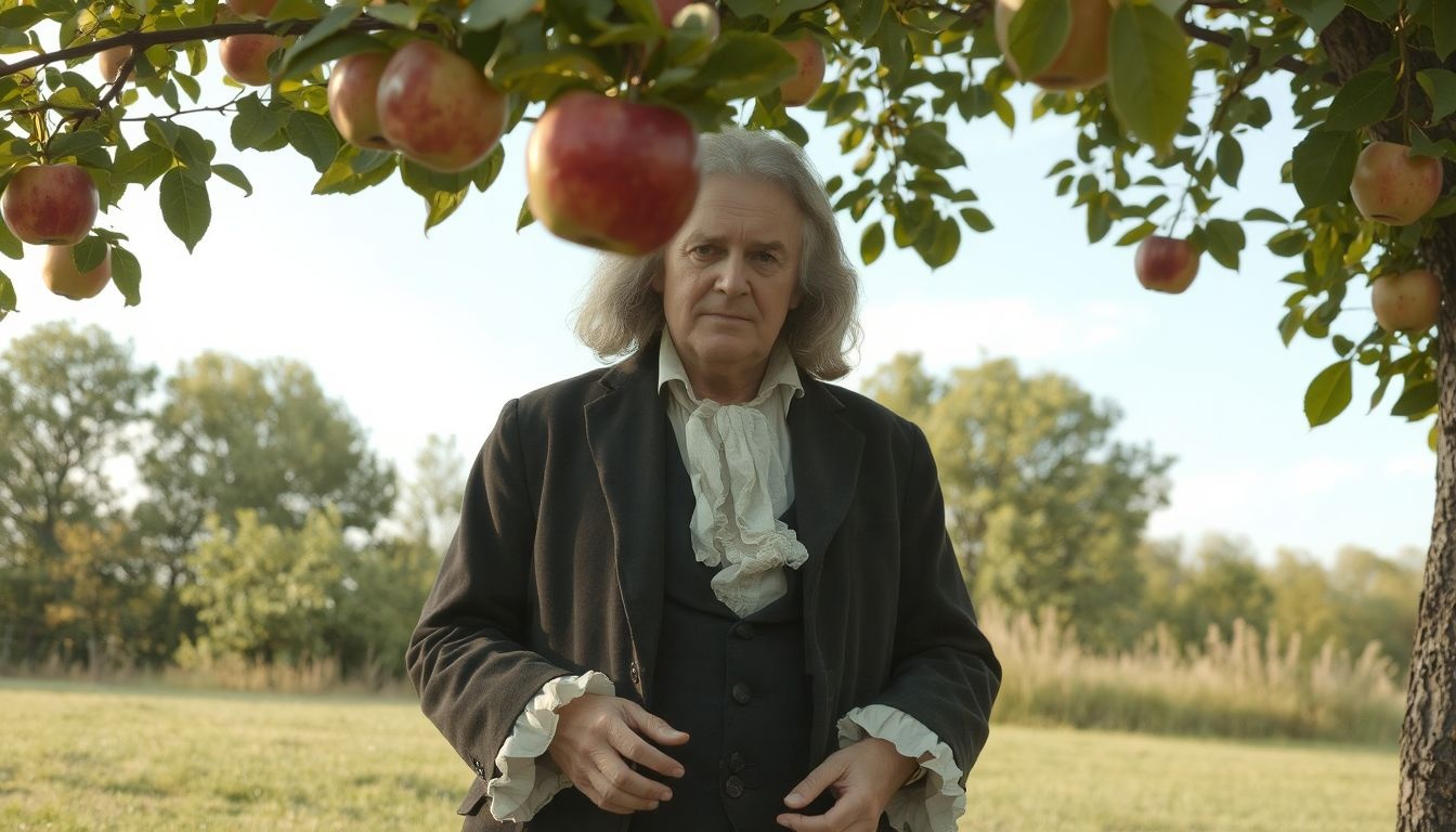 Isaac Newton az almára eső gravitáció elméletét alkotta meg.