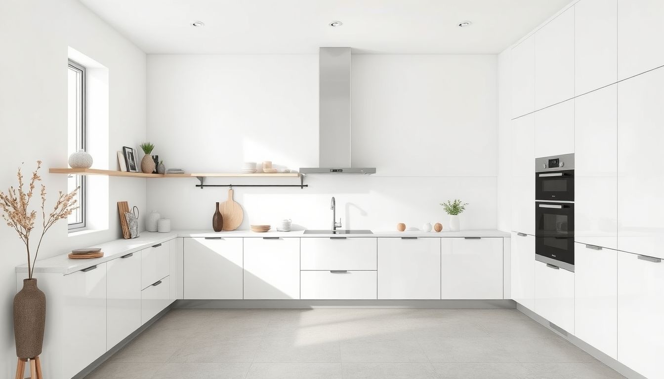 A minimalista design növeli a tér funkcionalitását és esztétikáját.