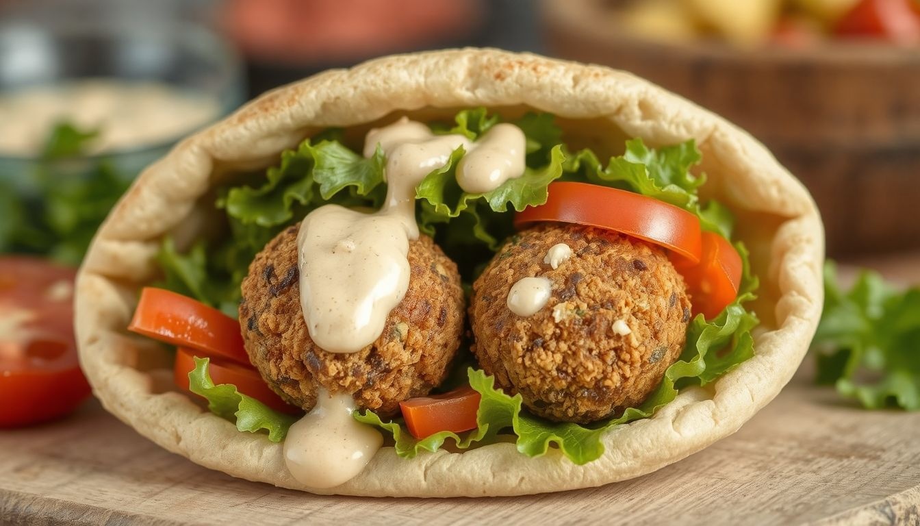 A falafel tahinivel a közel-keleti konyha egyik kedvence.