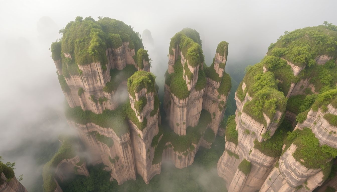 A Zhangjiajie-hegyek lebegő sziklái inspirálták az Avatar filmet.