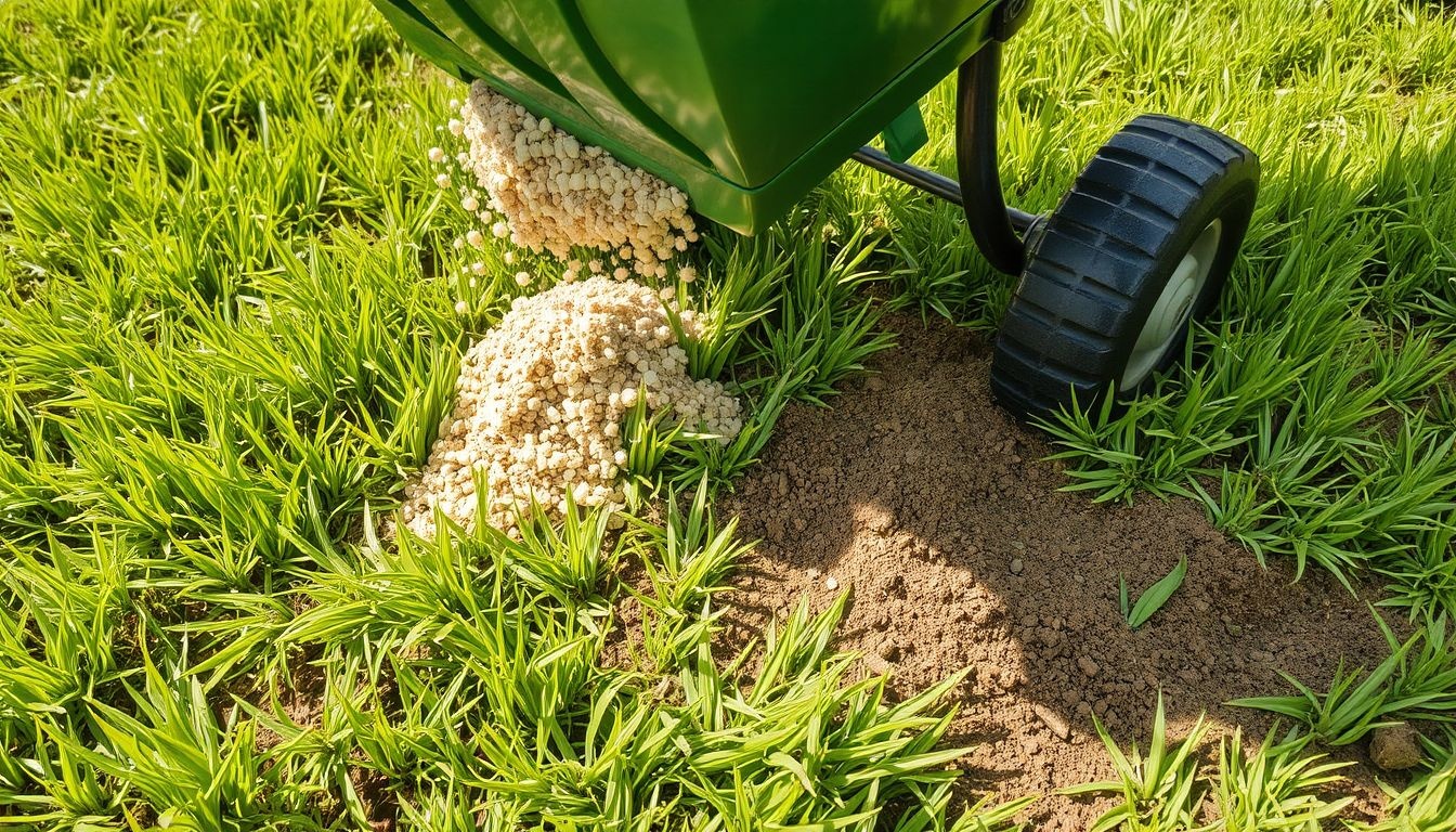 A gyep egészsége műtrágyával és komposzttal egyaránt javítható.