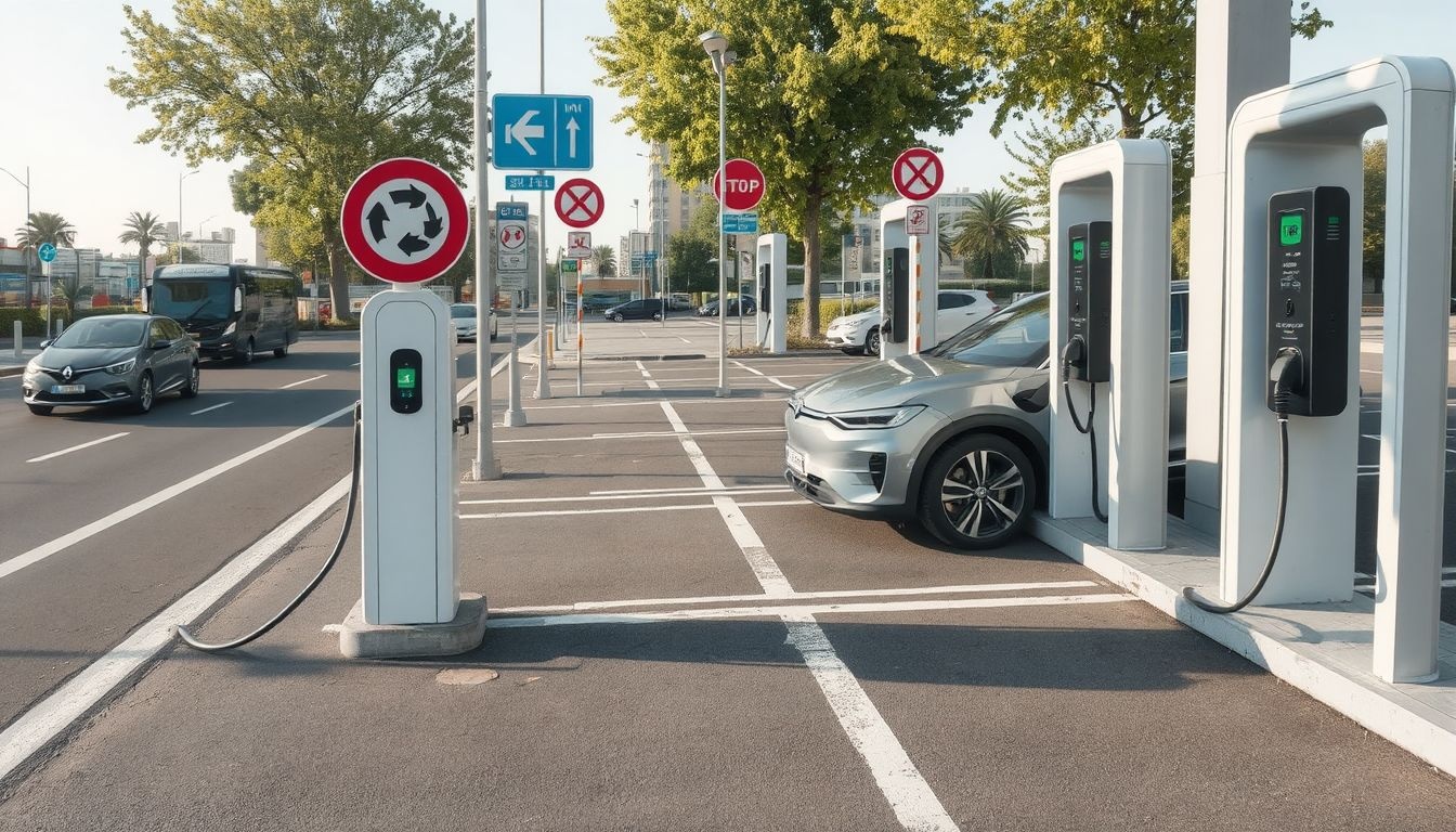 A töltőállomások parkolási díjai időkorlátot és költséget jelentenek.