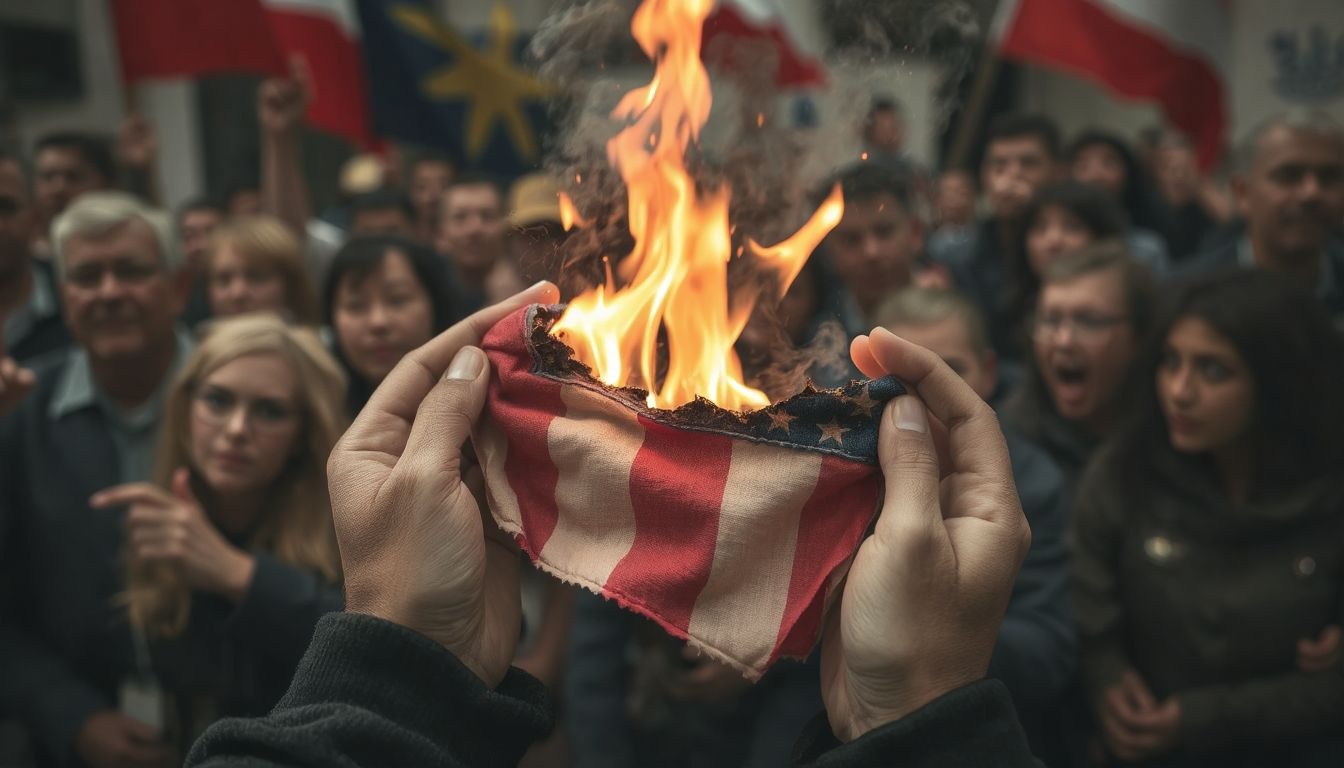 A zászlóégetés erőteljes politikai tiltakozás és véleménynyilvánítás.