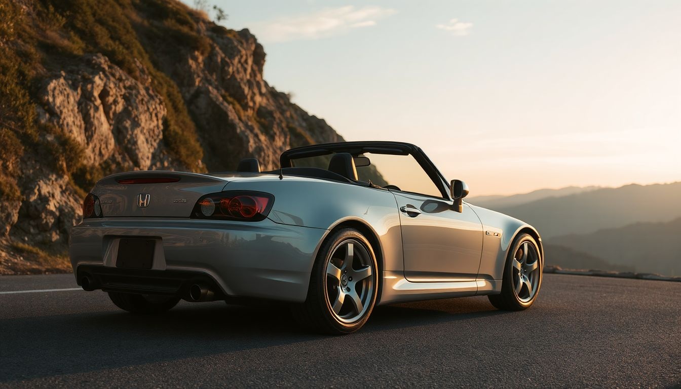 A Honda S2000 legendás VTEC motorja valós élmény kompromisszum nélkül.